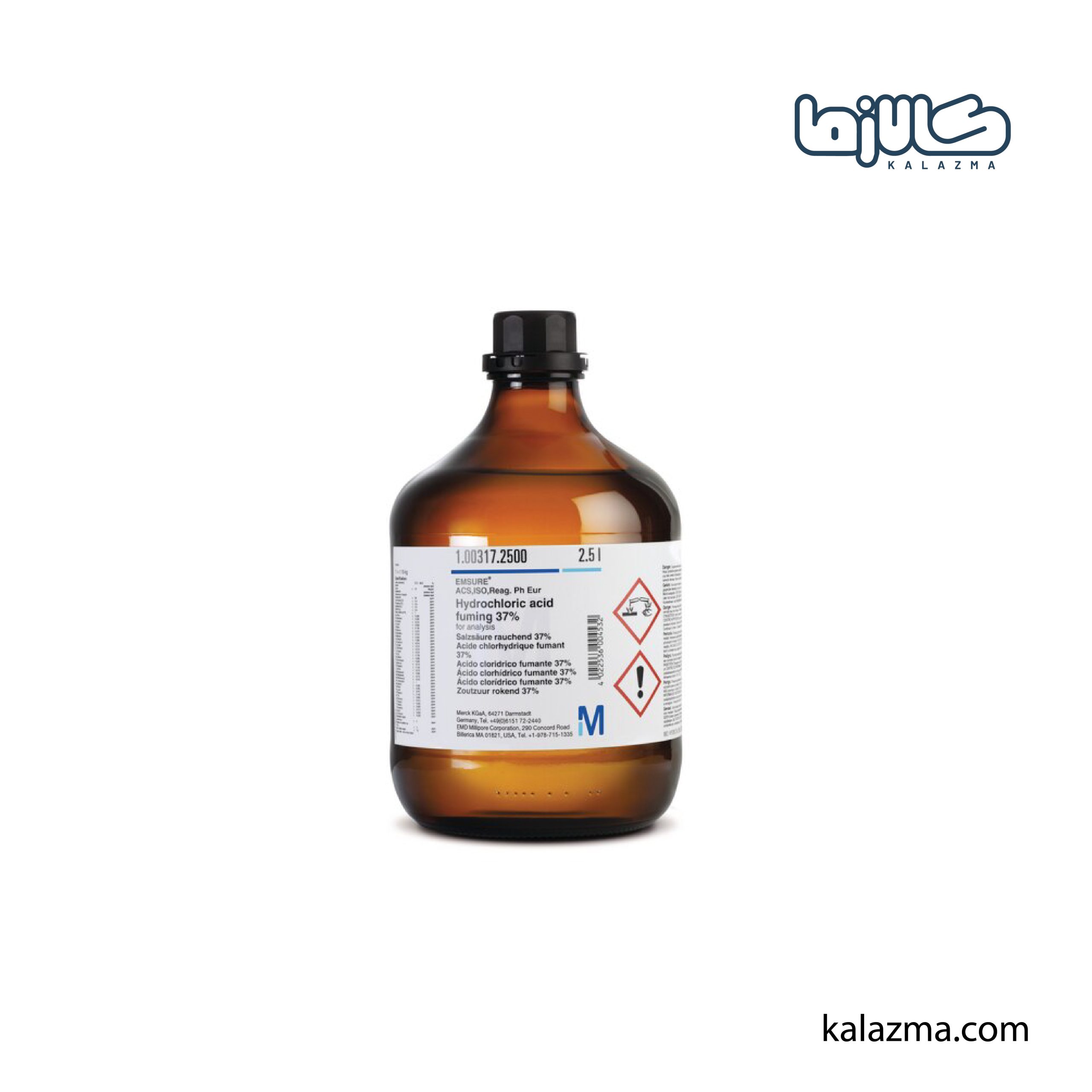 اسید هیدرو کلریدریک مرک (Merck) کد 100317 اسید هیدرو کلریدریک مرک (Merck) کد 100317