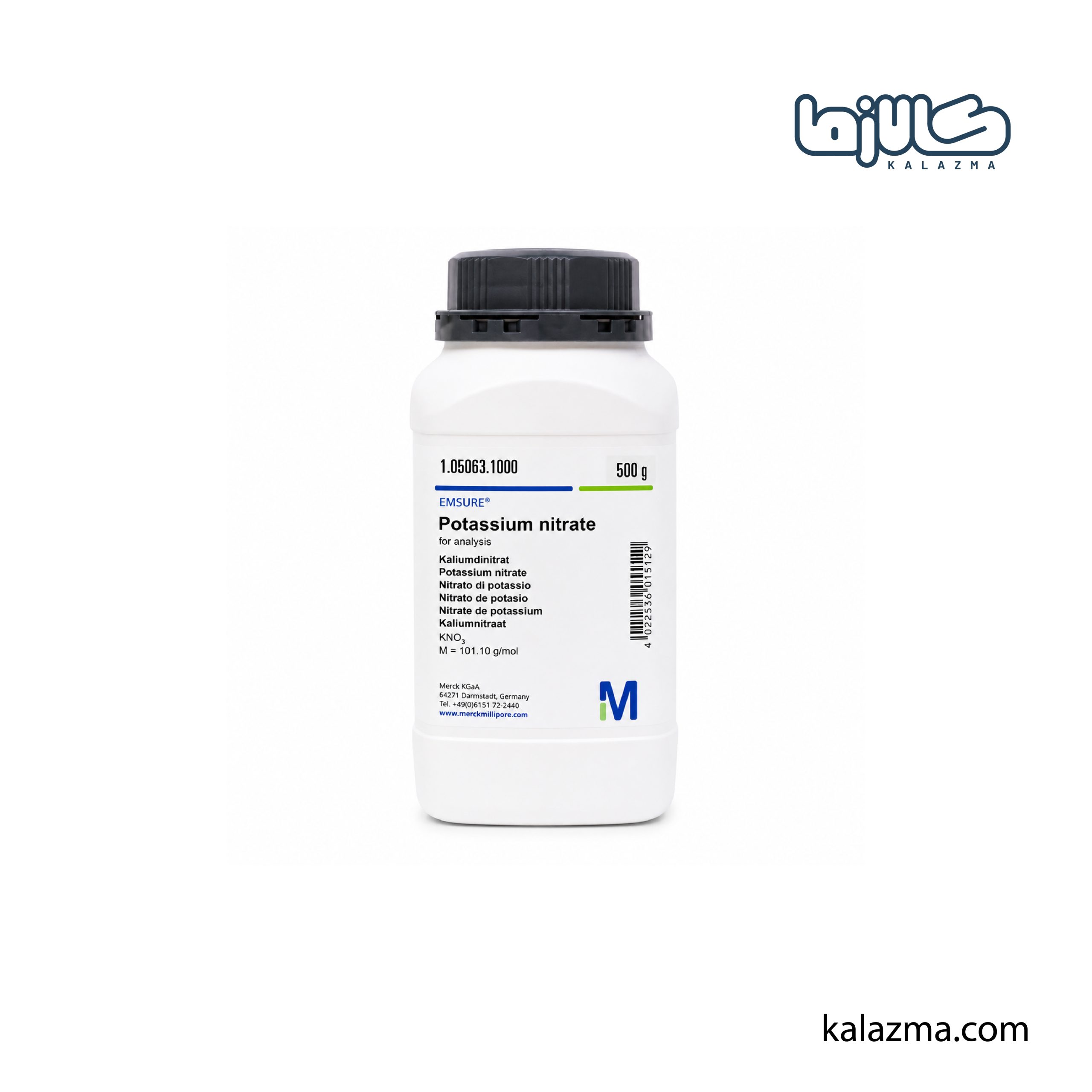 پتاسیم نیترات ۱۰۵۰۶۳ (500g)-07 پتاسیم کلراید مرک کد ۱۰۴۹۳۶ یک کیلویی
